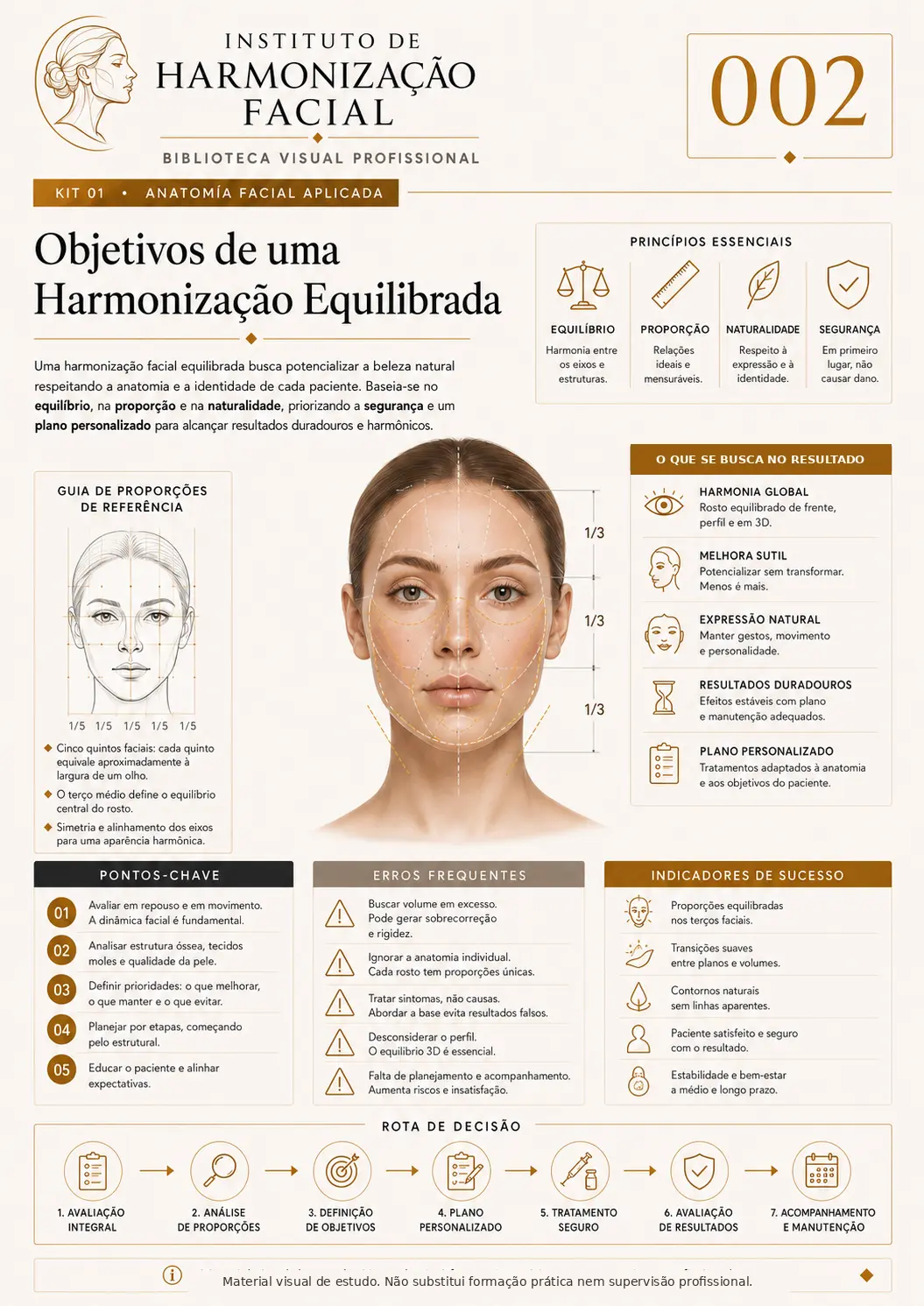Mapa visual de estudo: Objetivos de uma harmonização equilibrada